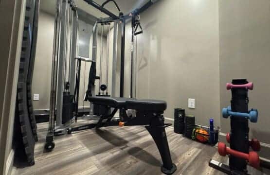 A fitness area helps guests keep routines, stretch, reset, and enjoy movement during their stay.