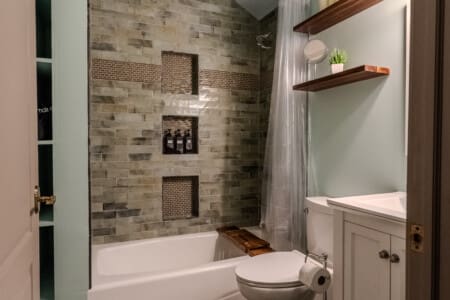 A bedroom-to-en suite bathroom connection supports ease, privacy, and a more comfortable guest experience.